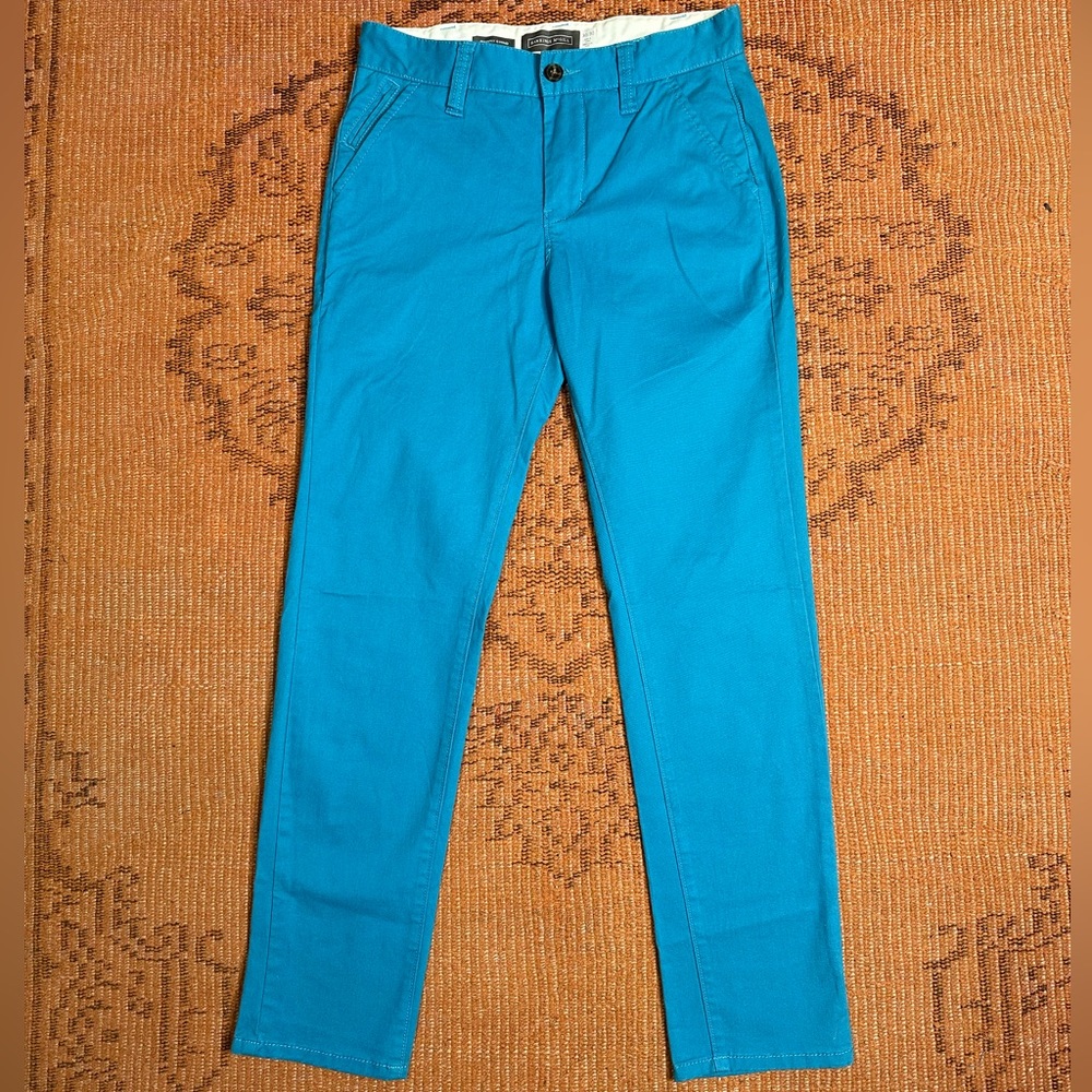 Blue Skinny Chino Pants
